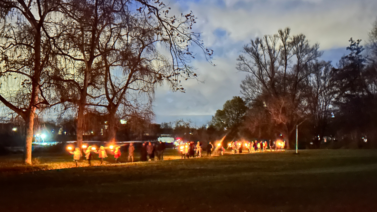 Klassenfest der 3a mit Fackelspaziergang